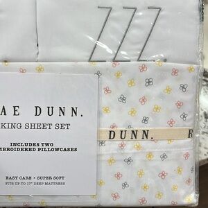 Rae Dunn ZZZ BUTTERFLY King bedsheet set new in original packaging